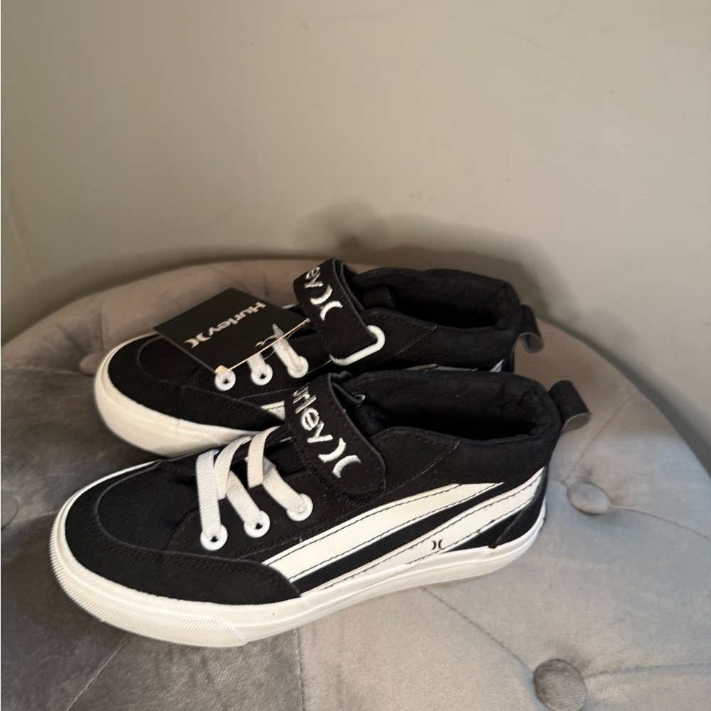 Hurley Kids Black Sneakers with White Details